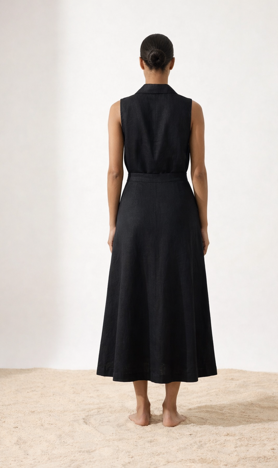 Minimalist Black Linen Set
