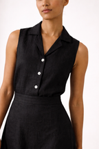Minimalist Black Linen Set
