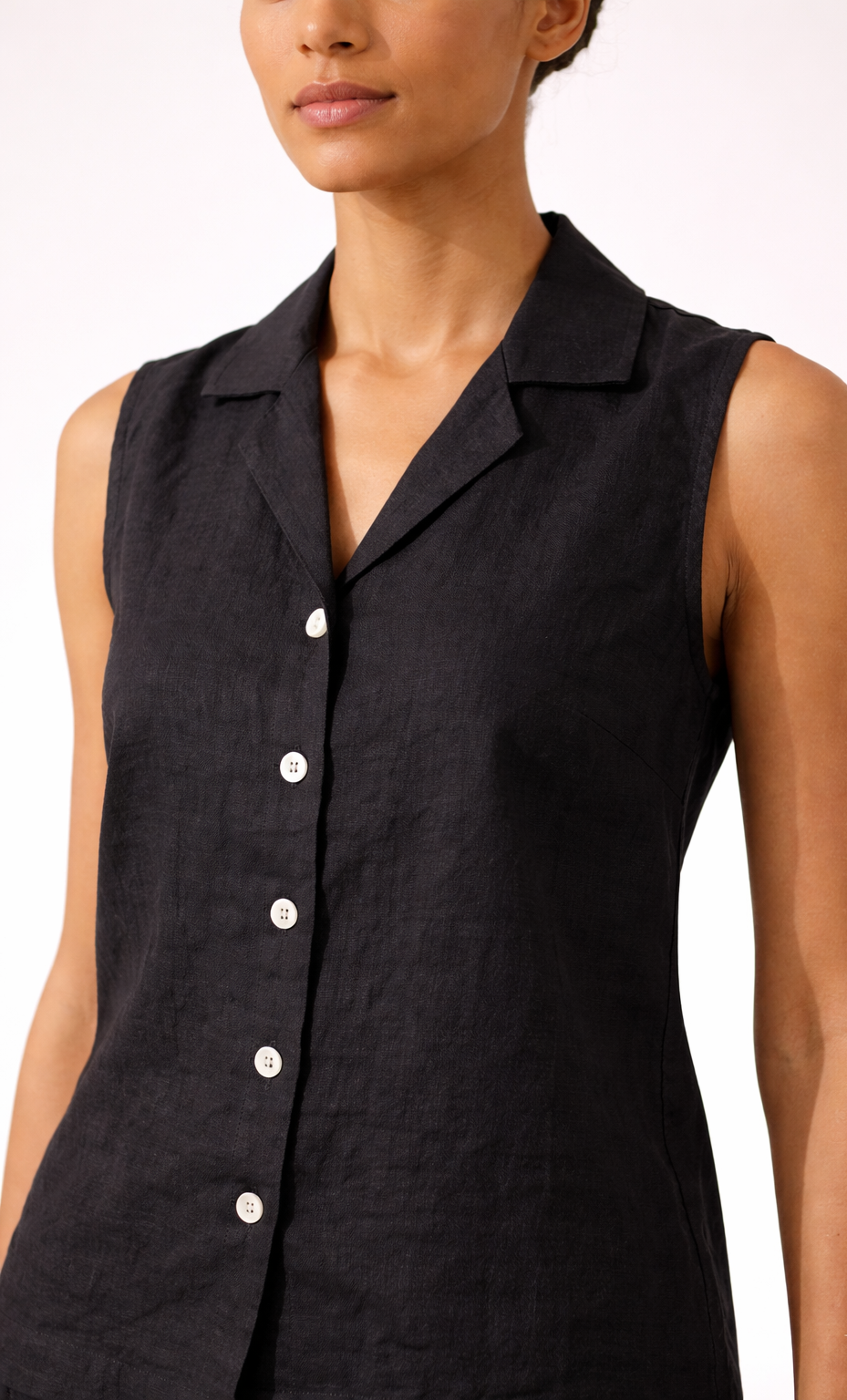 Minimalist Black Linen Co-Ord Set