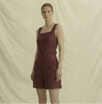 Burgundy Linen Co-ord Set