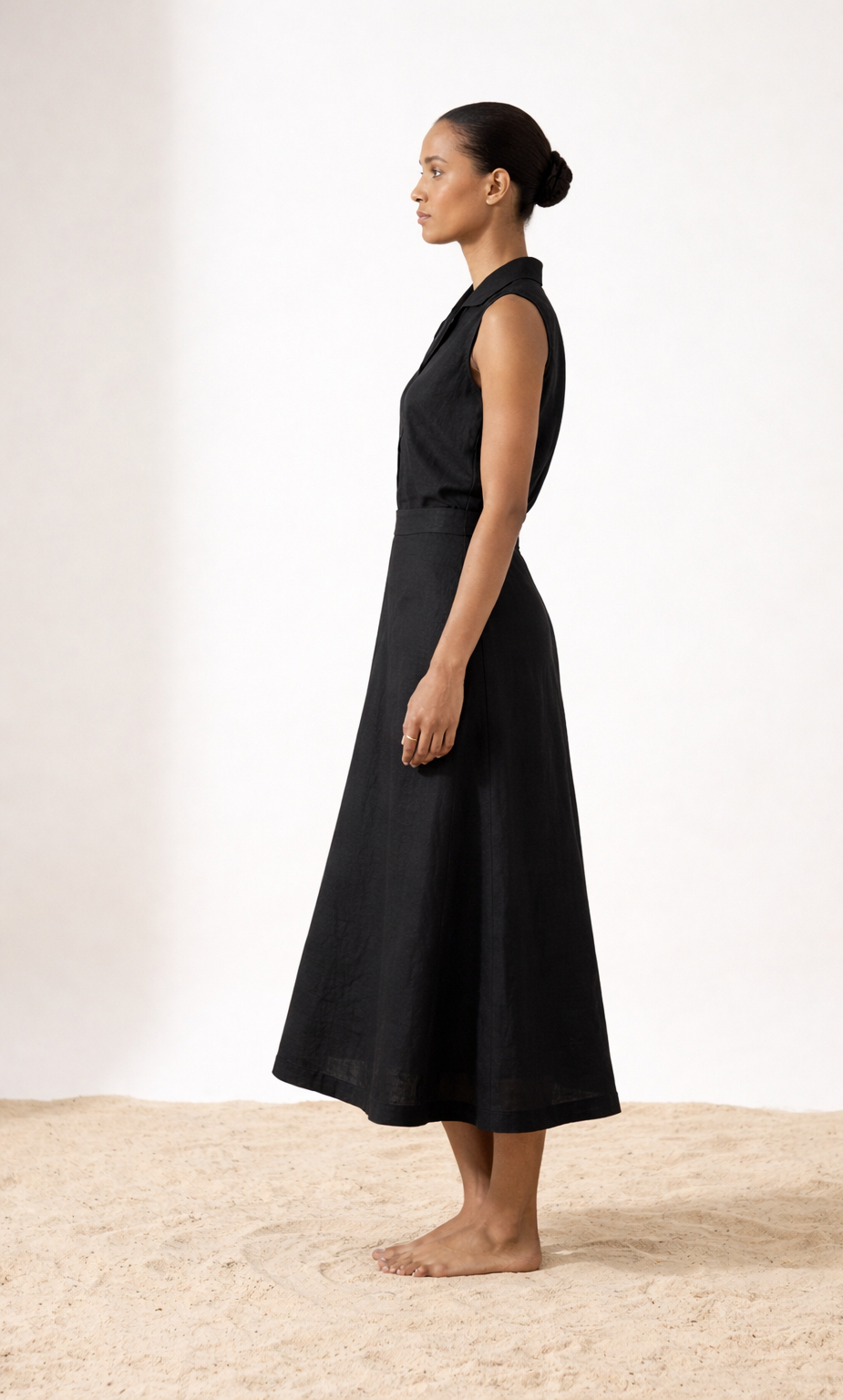 Minimalist Black Linen Set