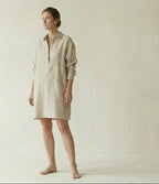 Natural Linen Shirt Dress