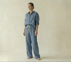 Slate Blue Linen Co-ord Set
