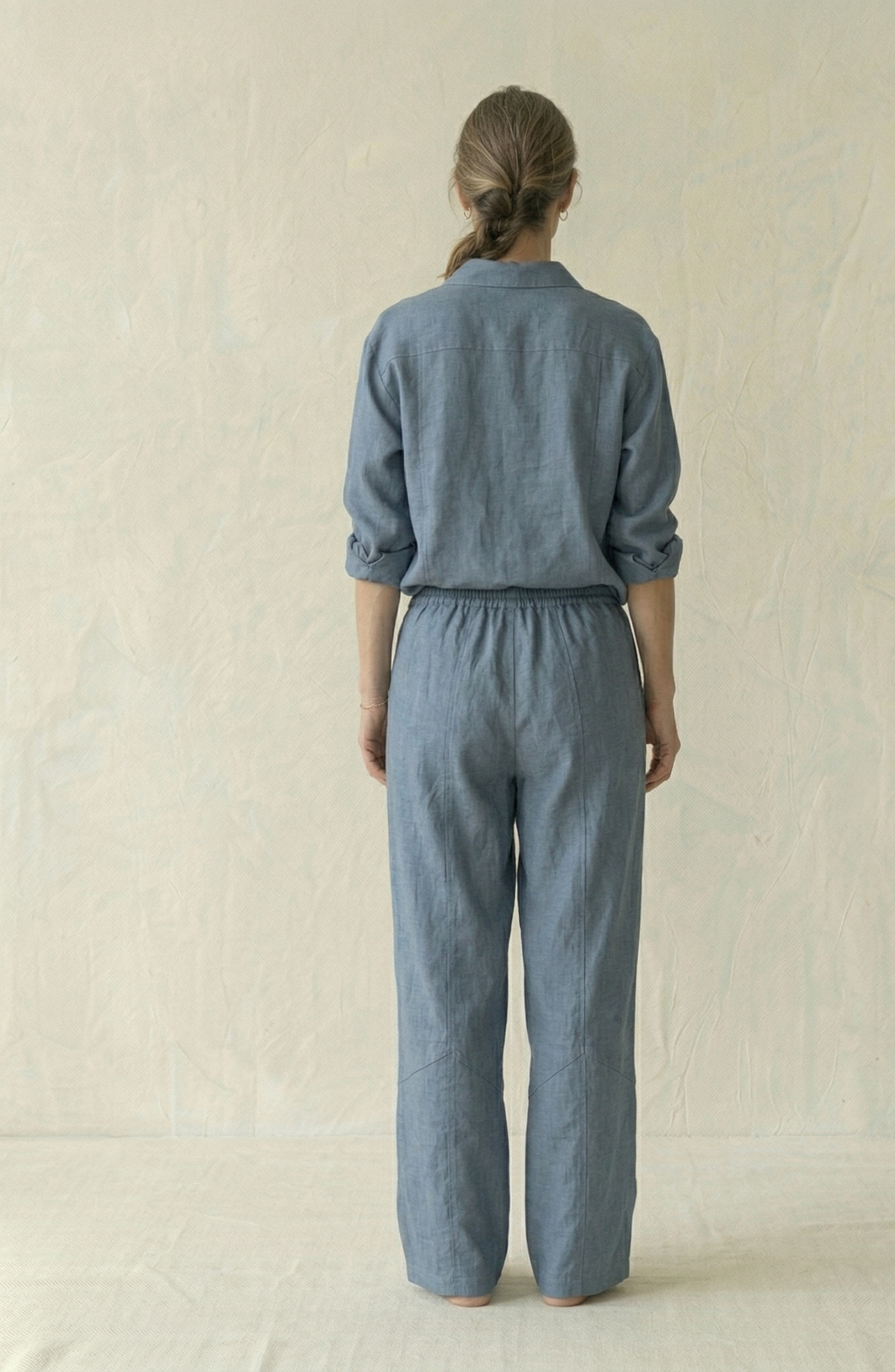 Slate Blue Linen Co-ord Set