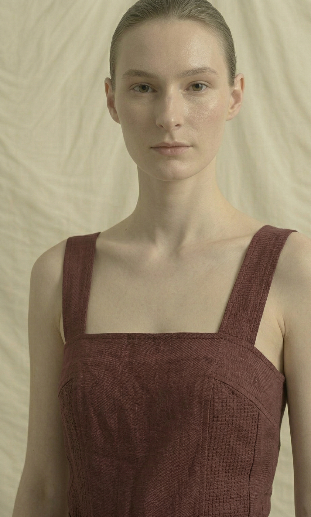 Burgundy Linen Co-ord Set