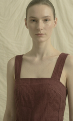 Burgundy Linen Co-ord Set