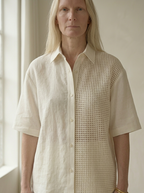 White Linen Shirt & Shorts Set