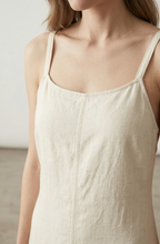 Ivory Linen Maxi Dress